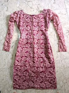 Inner Fabric Is Cotton And Uper Fabric Is Net Beautiful Kurti