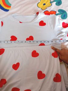 Heart Print Pajama Set