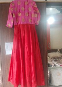 Red &amp; Pink Ethnic Dress