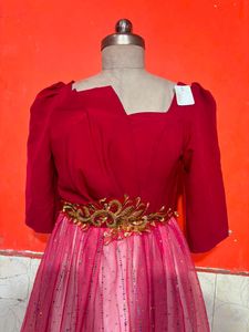 Elegant Ombre Gown with Glitter