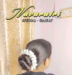 Navaratri Special Gajra Hair Accessory Handmad Cor