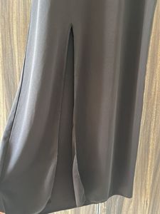 Elegant Black Slit Gown