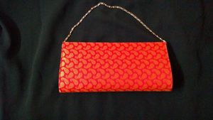 Red clutch purse