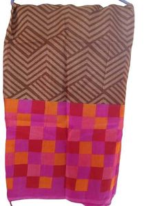 Vibrant Geometric Print Saree