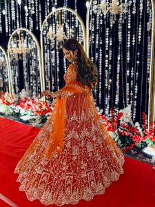 🧡Front Cut Lehga For Wedding Wear 🧡