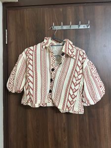 Patterned Crop Top