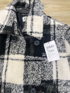 Plaid Wool Blend Coat (FIX RATE)