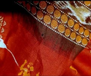 Beautiful ikkat cotton saree