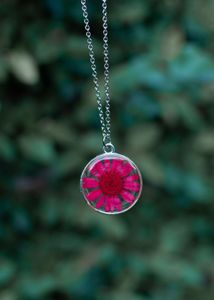Resin floral pendants