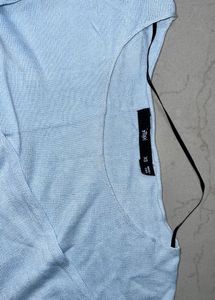 Comfortable Sky Blue Long Sleeve Top