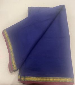 Blue Chanderi Saree