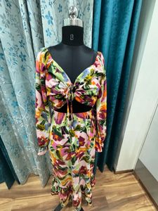 Sexy Neck Long Dress