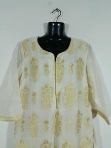 Cream Color Kurta For Women's