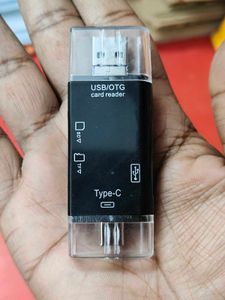 Six-in-One OTG Card Reader with Type-C and USB