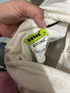 Cream Graphic Print Hoodie
