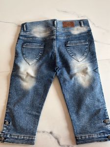 Denim Capri Pants