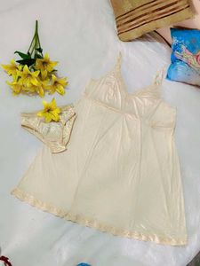 Very Amazing & Beautiful Lace Nighty With Penty