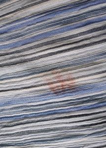 2-Striped Scarf with Tassels