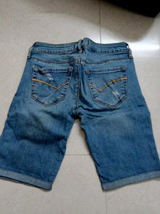 Denim Distressed Shorts