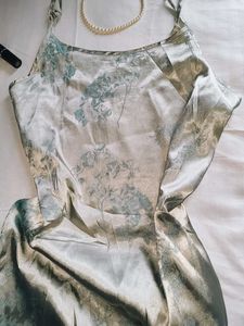 Elegant Floral Print Slip Dress