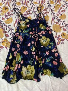 Flowy Floral Print Mini Dress