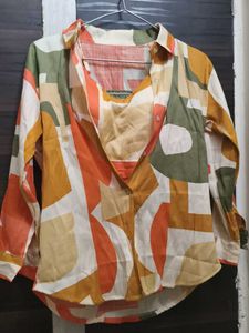 Abstract Print Two-Piece Set(No tag)