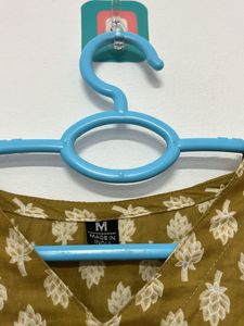 Printed Kurta Top with Lace Detail