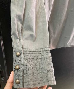 Classic Button-Up Shirt with Pintuck Detail