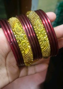 Festival Wear Golden Bangle ( 2)