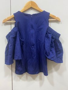 Poco Half Cape Style Blue Top