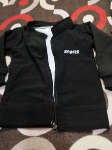 Black 'Sports' baby boy Tracksuit Set