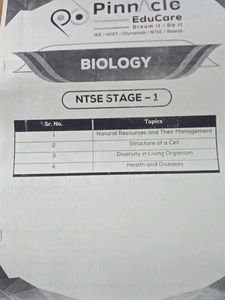 NTSE stage 1 mcq practice questions