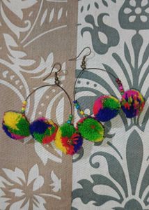 Unique Round Dangle Earrings