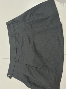 Pleated Gray Mini Skirt