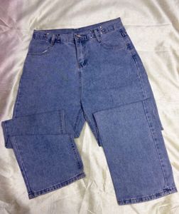 High Waisted Light Denim Jeans
