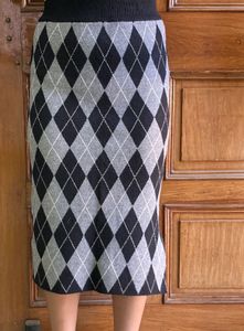 Argyle Knit Skirt