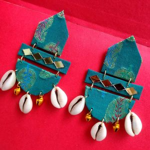 **navratri specia**Unique Teal Earrings❤️