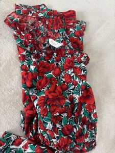 Large Size Berrylush Printed Jumpsuit