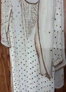 chikankari mukaish work Kurta dupatta