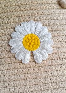 Cute Daisy Straw Tote Bag