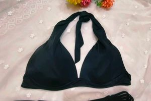 Classic Black Halter Bikini set