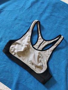 Jockey Grey &amp; Black Sports Bra