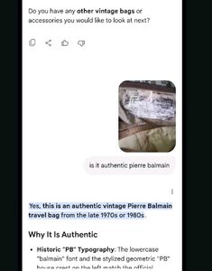 Vintage Pierre Balmain BAG 👜