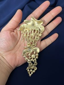 Vintage Pearl &amp; Crystal Hair Comb