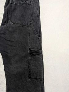 H&amp;M Black Cargo Denim Jeans