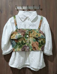 Floral Smocked Crop Top
