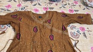 Elegant Paisley Print Ethnic Gown