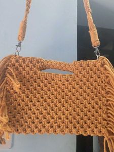 Boho Chic Macrame Crossbody Bag