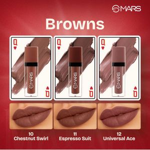 MARS Queen of Mattes Liquid lipstick Set (Brown)