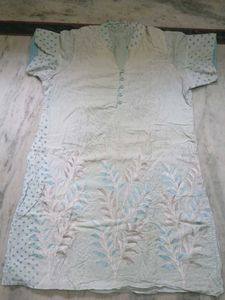 Light Blue Chikankari Kurta